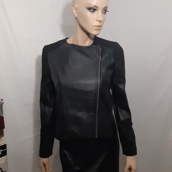 Cupcakes & Cashmere Moto Jacket - Vegan 2 Tone (S) - Picture 4 of 11